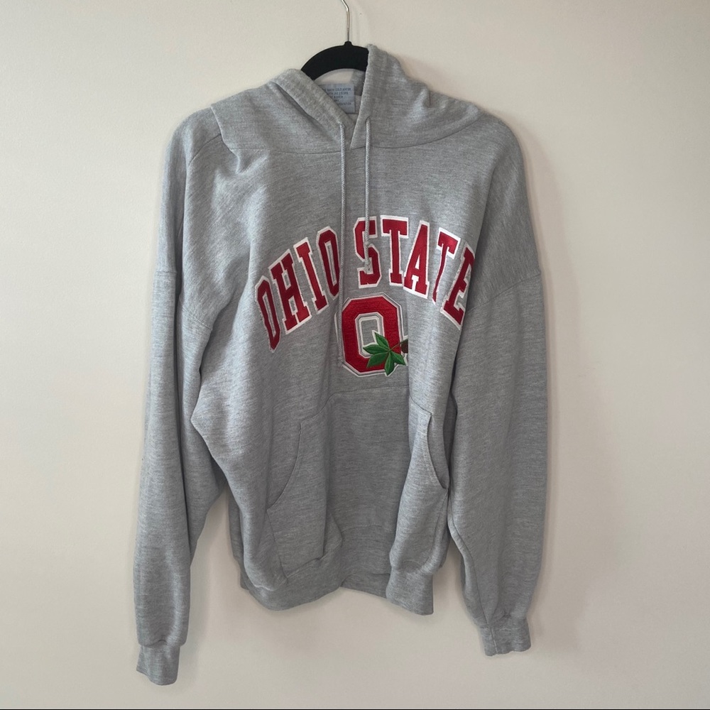 Ohio State Buckeyes Leaf Hoodie Sweatshirt Mens